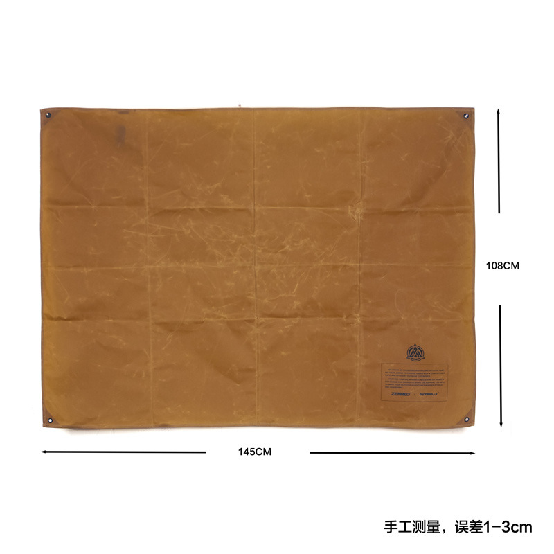 屋外キャンプBC風地布油ワックスキャンバス床マットピクニックマット床布床席耐摩耗性キャンプピクニッククッション