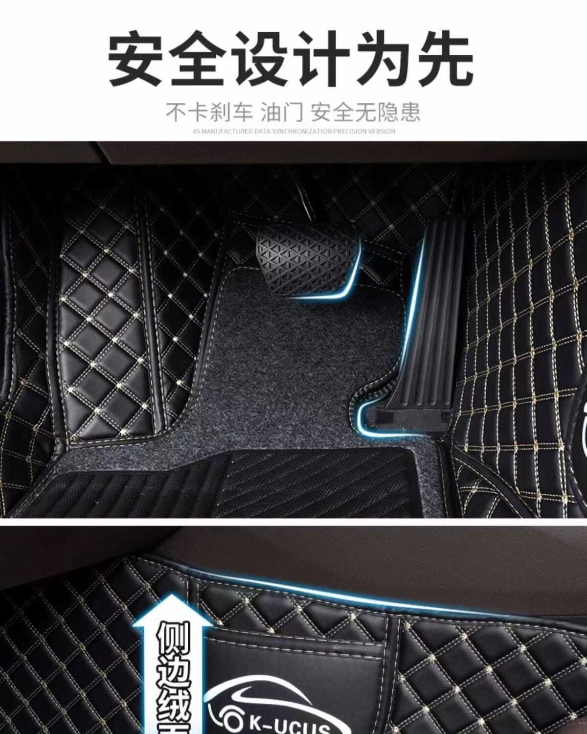 Suitable for Toyota Zhixiang General Car Mat Single Layer Double Layer Surrounding Anti-slip Wear-resistant Foot Mat Cover Environmental Protection