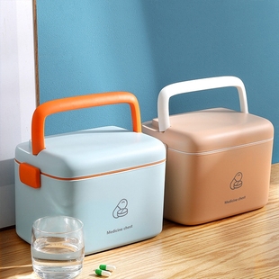 Medical Box Portable Medicine Storage Box Portable Medicine Box for Carrying When Going Out Multi-Functional First Aid Classification Storage Box