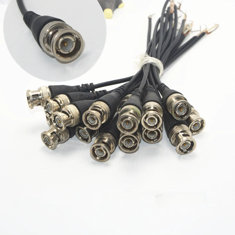 Контрольный ремень соединительный кабель одиночный BNC оголовной ремень экранированный Q9 чистый медный хвост проволоки готовой машины давления BNC проволоки Q9 головка