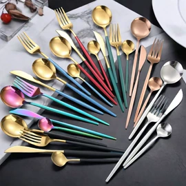 刀叉勺套装;西餐刀叉勺;勺、调羹