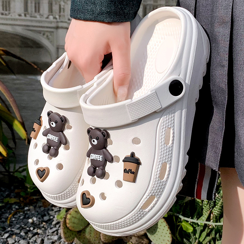 Zapatos Dongdong transpirables nuevos tipos de enfermeras de moda lindos y ligeros al aire libre 2026 verano sandálias al aire libre image 14