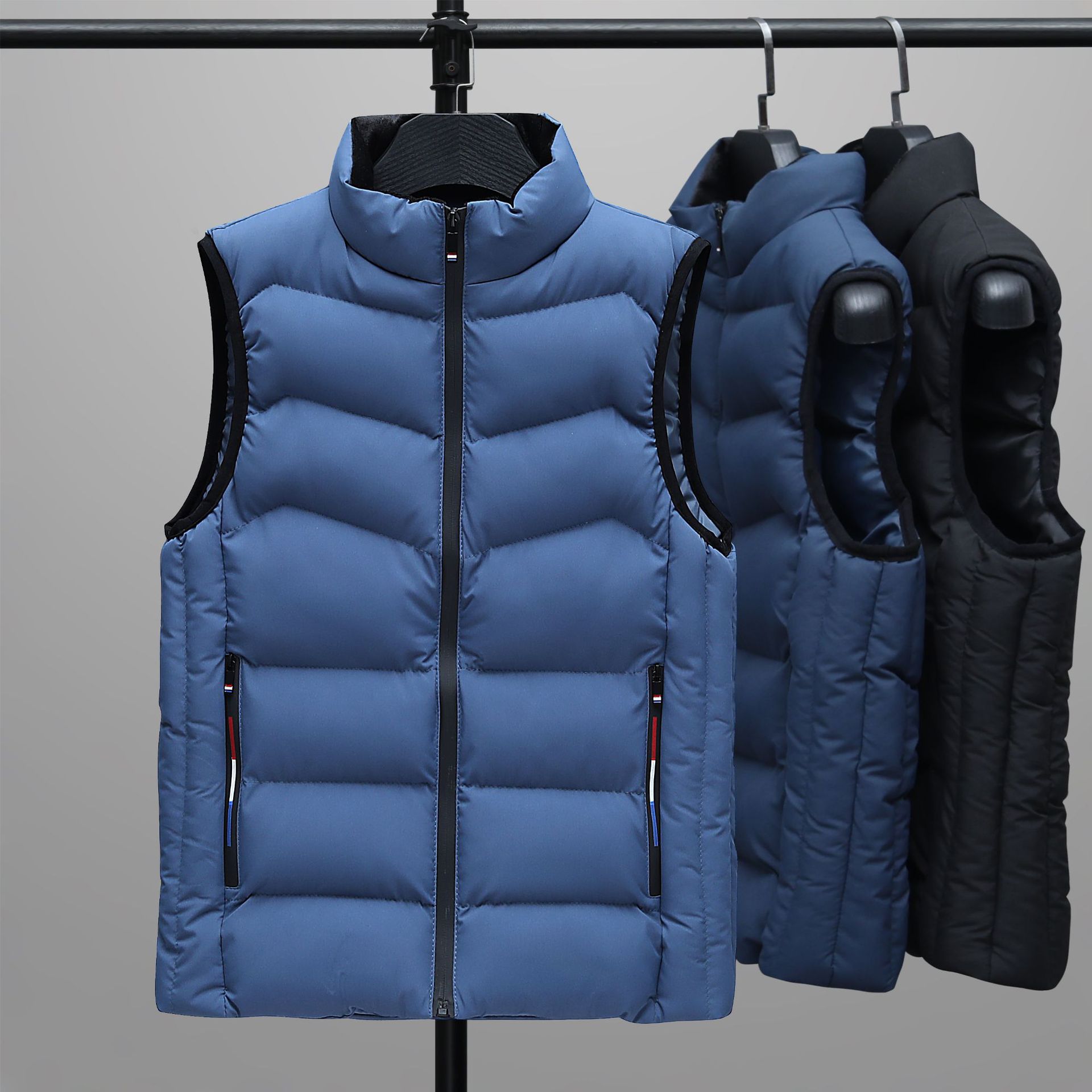 2022 nuevo chaleco de moda ocio transfronterizo de hombre chaleco de cuello de hombre chaleco de algodón de gran tamaño de hombre