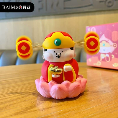 Buddha Department Good Luck Lotus | Car hanging - original-lotus-little-god-of-wealth-ornament-opp-bag-packaging