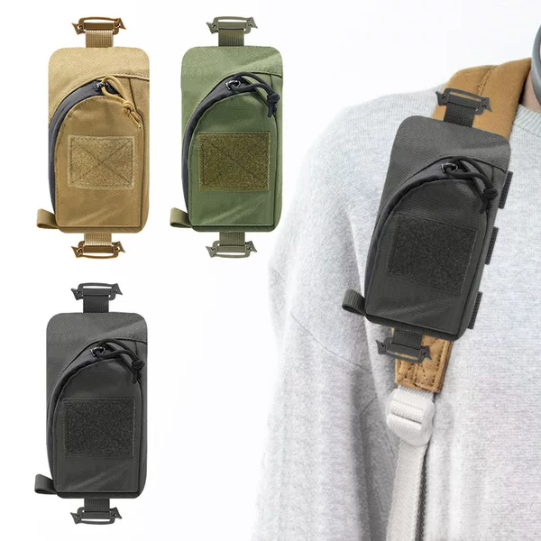 Cross-Border Hot-Selling Outdoor Tactical Bag Edc Accessory Bag Military Fan Outdoor Hiking Cosmetics Bag Mountaineering Mobile Phone Bag