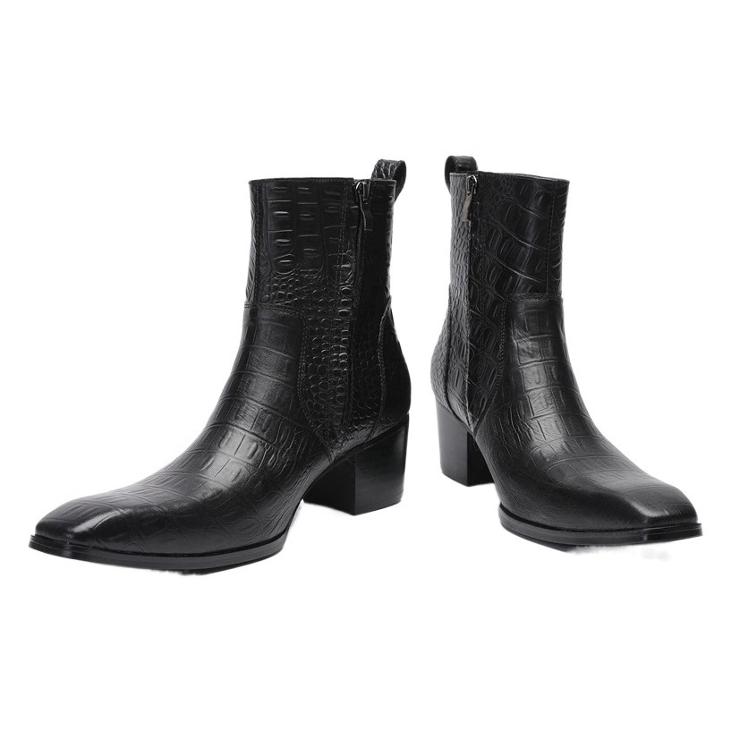 Ботинки Martin из воловьей кожи, мужские зимние кожаные сапоги, увеличивающие рост, высокие кожаные ботинки ручной работы, ретро-сапоги, мужские кожаные ботинки, комбинезоны