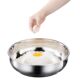 Stainless Steel Thickened Kneading Basin Flat-Bottom Hot Pot Basin Vegetable Washing Basin Fish Boiling Basin Food Preparation Basin 316 Basin