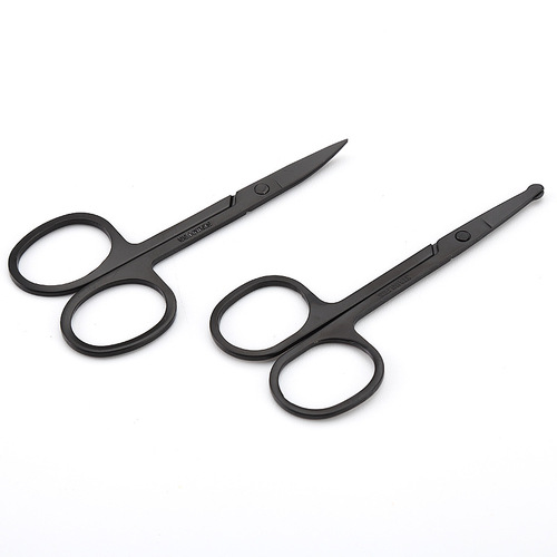 Stainless steel eyebrow scissors, makeup scissors, 2.0 eyebrow scissors, nose hair scissors, small scissors A, beard scissors, beauty scissors