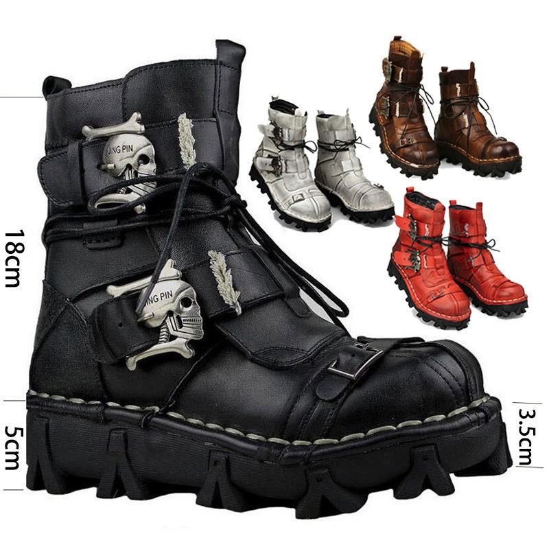 Ботинки Martens 2022, платформа, кожаные, панк-стиль, массивная подошва