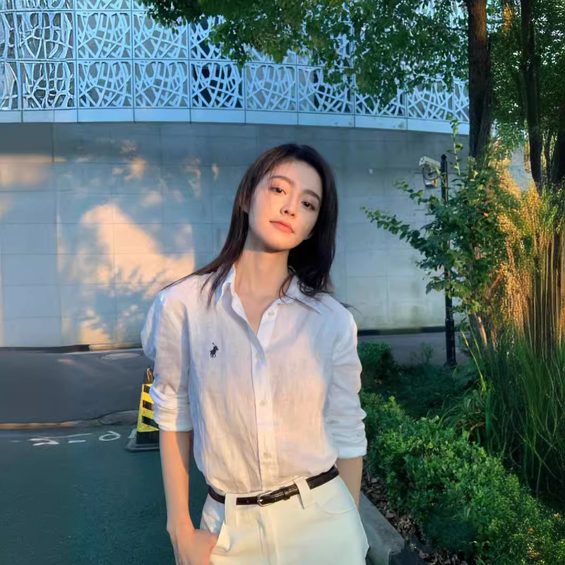 Original Workmanship in stock High Edition Shirt Unisex Embroidered Fashion All-match Polo Collar Shirt