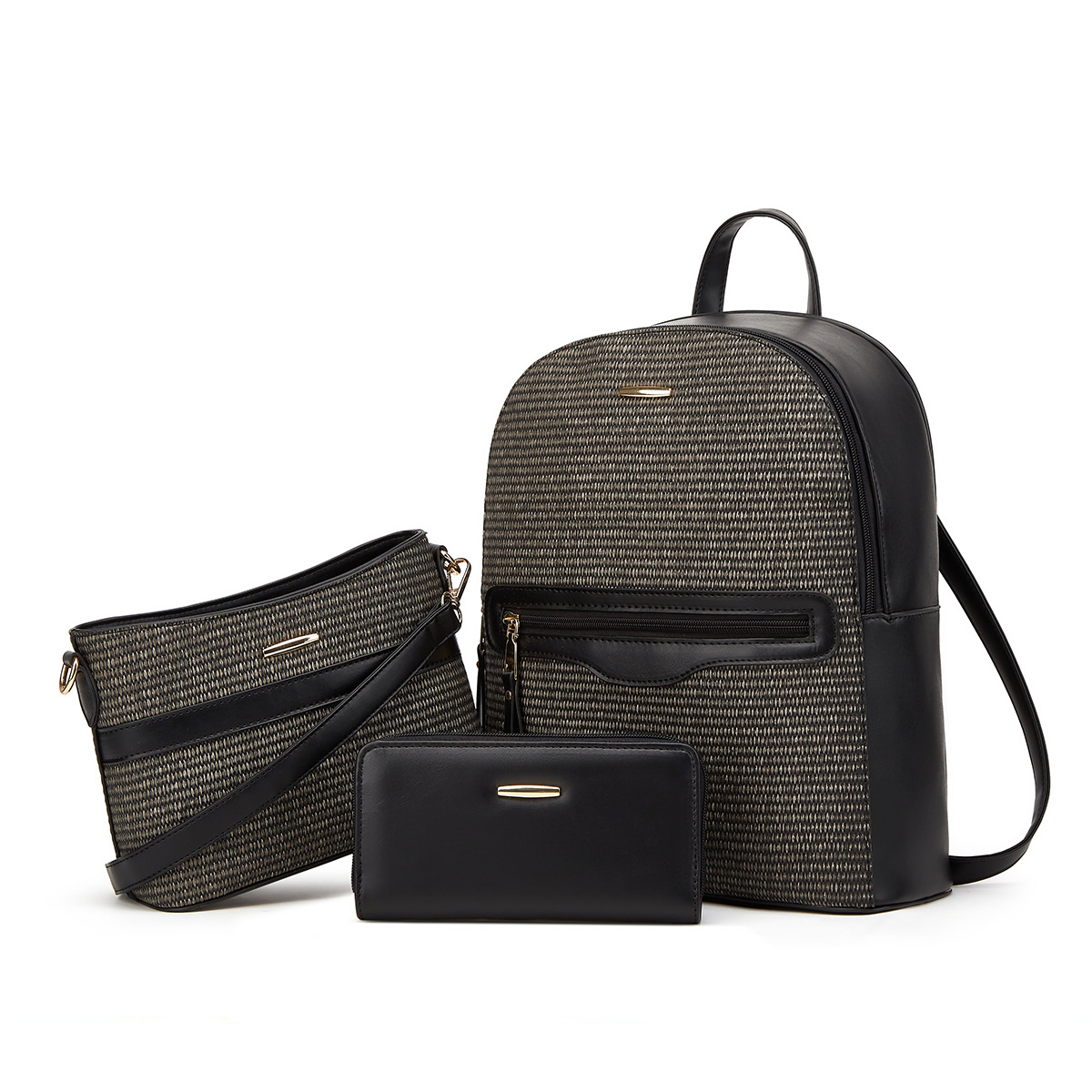 2024 new backpack tote women's crossbody bag three piece set_voghion.com