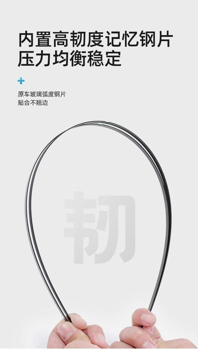 Suitable for Honda Xrv Boneless Silent Upgrade Wiper High-Definition Double-Layer Rubber Strip Wiper Blade Honda Xr