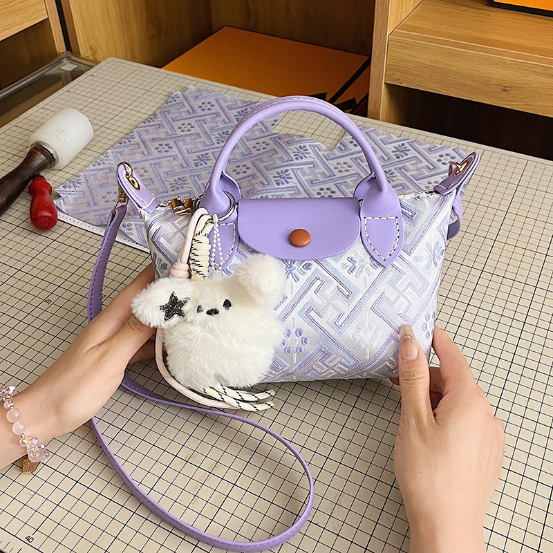 New Chinese Style Ancient Women's Dumpling Material Kit Handmade Shoulder Crossbody DIY Underarm Special Bag Trendy_voghion.com