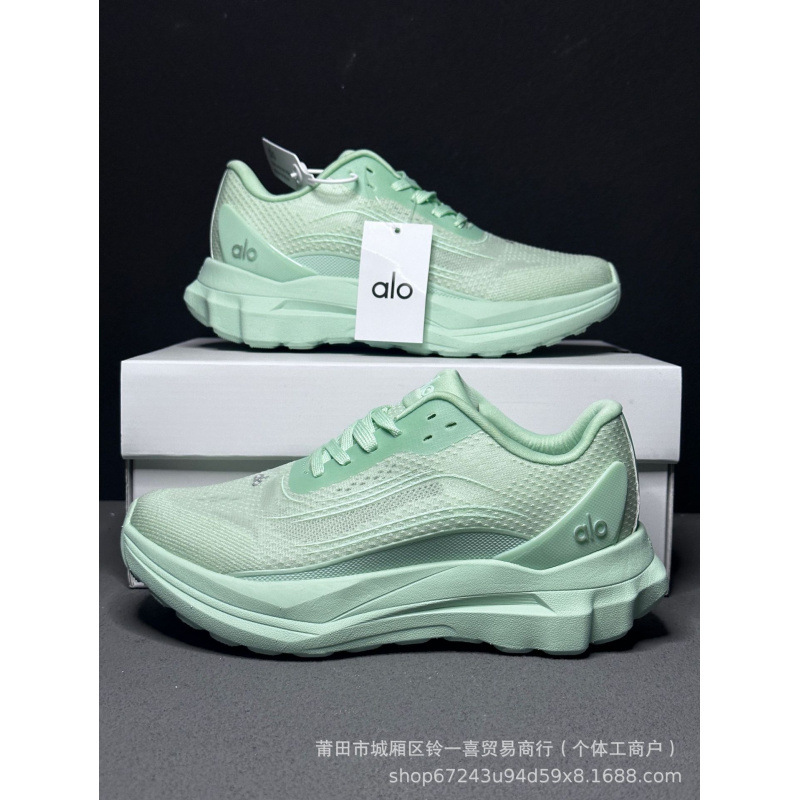 Cross-border Alo Runner Jin Zhixiu lujoso ligero conjunto completo de zapatos deportivos casuales de malla transpirable ultraligero para hombres y mujeres