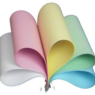 Factory supply carbonless copy paper 55g NCR white CB pink yellow green blue CFB CF red yellow blue green