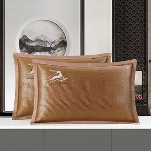 Summer Ice Silk Pillowcase, Summer Mat Pillowcase, Adult Summer Cooling Pillow Mat, Rattan Pillow Core Cover, Single Student Pair