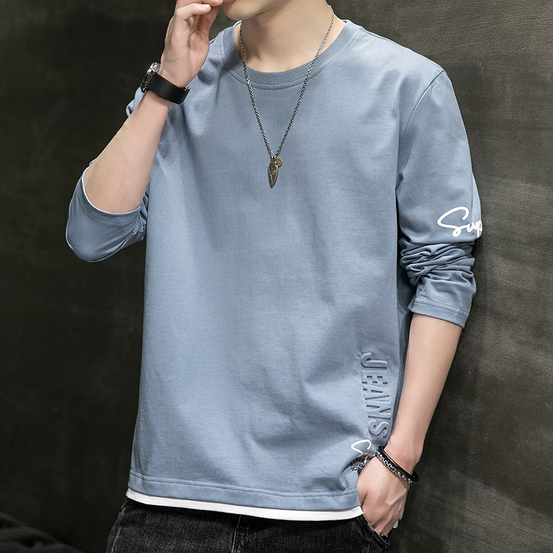 Long-Sleeved T-Shirt for Men 2024 Spring and Autum New Trbottomy Brand Cotton Sweatshirt with Inner Clothes Plus Size Men's Bottoming Shirt Long-Sleeved T-Shirt for Men 2024 Spring and Autum New Trbottomy Brand Cotton Sweatshirt with Inner Clothes Plus Size Men's Bottoming Shirt