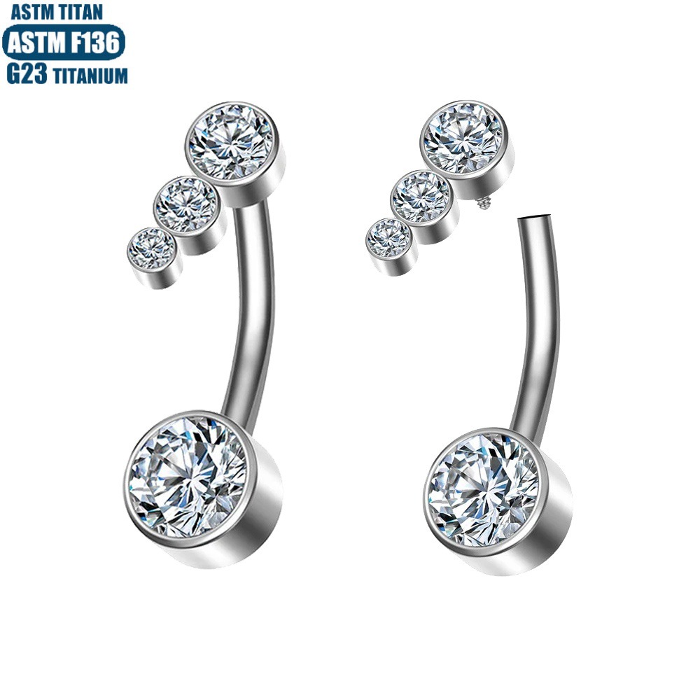 Pointed labret stud close-up product detail