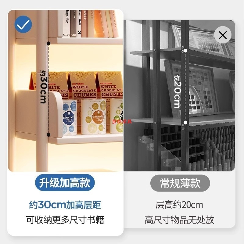 収納ラック床置き多層収納ラックシンプルな本棚アイアンアートリビングルーム収納ラックディスプレイ棚家庭用本棚|undefined