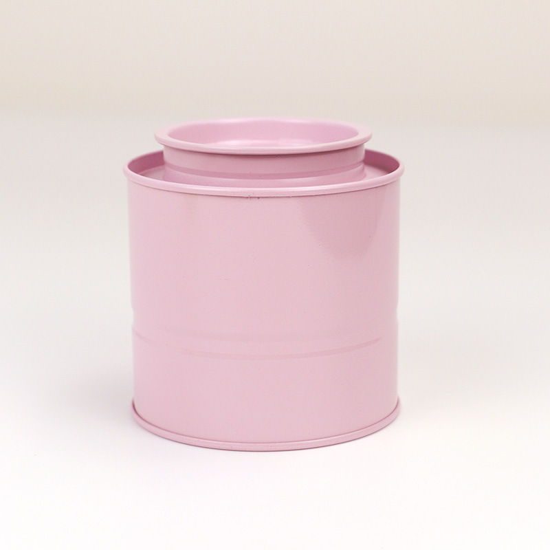 Latas apiladas, cilindros, latas de té, latas selladas, envases de regalo, cajas de hojalata de color sólido, lugar de origen del fabricante