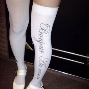 Sexy Stockings Printed Socks for Women, Sweet and Cool Japanese Style Mid-Calf Socks, Over-The-Knee Socks, Four-Season Jk Socks, Thin Style