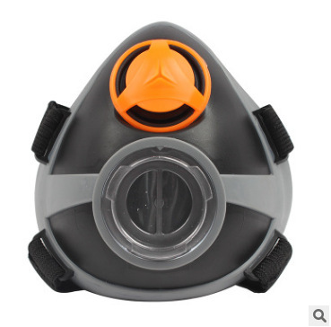 代尔塔M6300单滤盒半面罩 105011 TPE橡胶半面罩 代尔塔防毒面罩