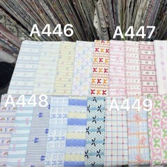 Ins風蝶結びプリント生地手作りdiyバッグ子供服ワンピース家庭服セット生地