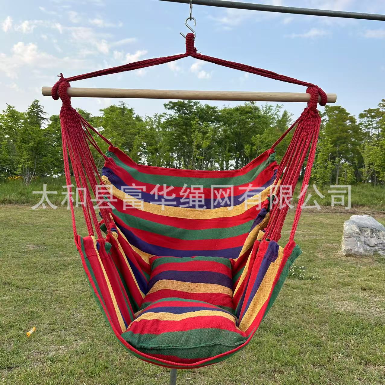 Silla colgante transfronteriza para interiores y exteriores dormitorio hamaca para estudiantes universitarios silla perezosa balcón silla de columpio para el hogar silla colgante para exteriores engrosada