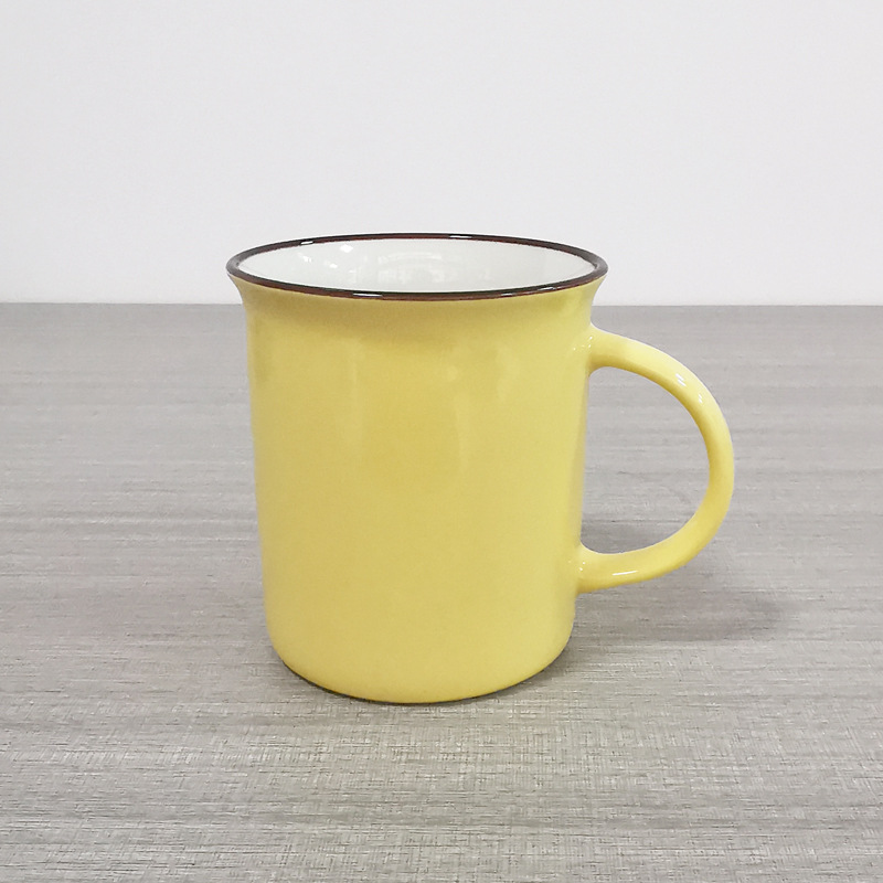 Taza de agua de procesamiento de lotes pequeños tazas de cerámica LOGO taza de agua taza de marca blanca taza de cerámica taza de café