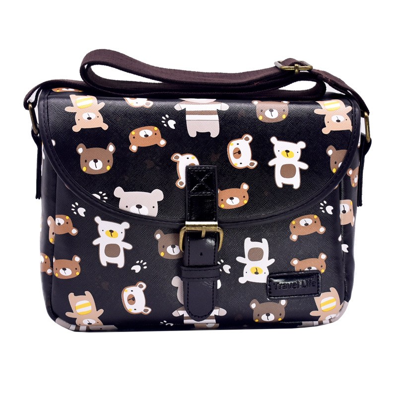 Campus estilo casual mini sola cámara SLR bolsa crossbody bolsa una máquina 1 espejo 2 espejo bolsa de la Cámara individual y bolsa inversa mochila