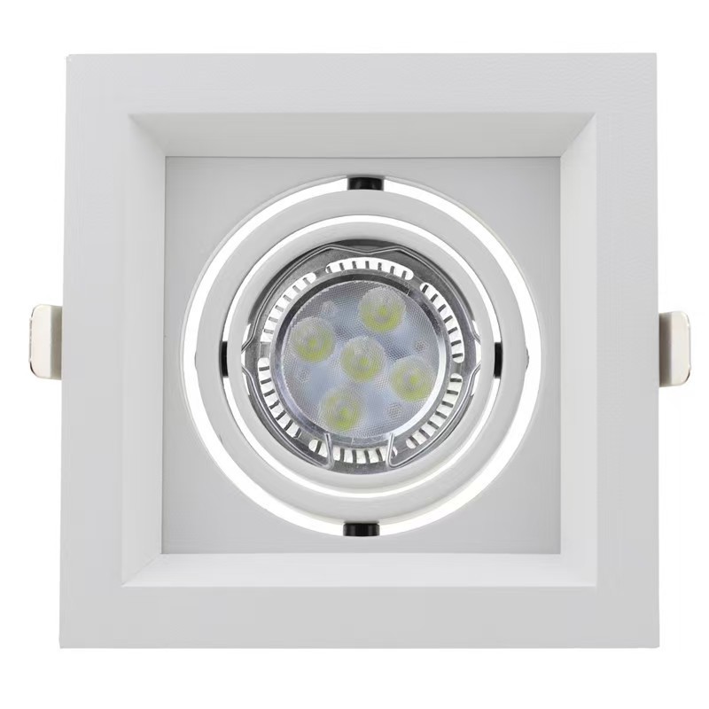 Tarjeta delantera MR16 GU10 carcasa soporte de lámpara taza de lámpara Kit de carcasa marco de lámpara de foco carcasa de lámpara de decoración carril de lámpara de hierro forjado image 7