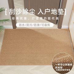 简约风仿剑麻地毯入户门耐脏地垫客厅大面积地毯防猫抓菠萝圈地毯