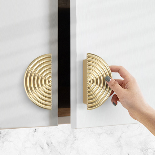 feyas new Chinese style wardrobe small handle round light luxury mosquito coil handle cabinet drawer cabinet single hole door handle