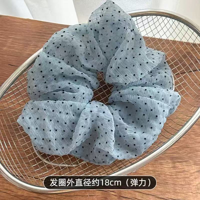 난초 도트 머리끈