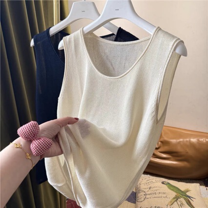 Make Clothes from Paper! Imported Japanese Paper Yarn Short-Sleeved Vest, Can Be Worn Alone or as an Inner Layer, Very Good Quality Make Clothes from Paper! Imported Japanese Paper Yarn Short-Sleeved Vest, Can Be Worn Alone or as an Inner Layer, Very Good Quality
