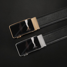 男士腰带批发新款亮片胶片合金自动扣商务百搭时尚经典商超