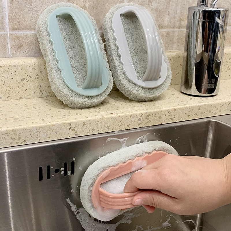 Multifunctional housework cleaning brush with handle Baijie tile cleaning brush kitchen stove sink cleaning sponge brush Multifunctional housework cleaning brush with handle Baijie tile cleaning brush kitchen stove sink cleaning sponge brush