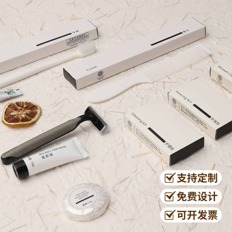 ホテルの全セットの洗面用品のオーダーメードのlogoホテルの消耗品の櫛の民宿の使い捨ての歯ブラシの歯具の卸売り|undefined
