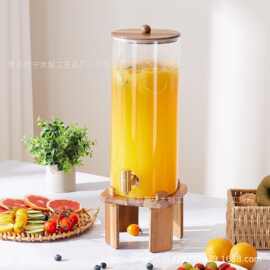 木质饮料分配器支架果汁罐饮料桶增高架花果茶左面支架饮料置物架