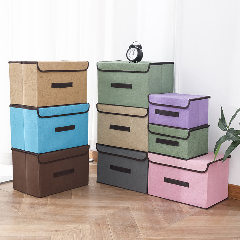 Clothing Storage Box with Lid, Available in Multiple Colors, Foldable, for Household Use, for Organizing Clothes, Toys, and Miscellaneous Items in the Wardrobe Clothing Storage Box with Lid, Available in Multiple Colors, Foldable, for Household Use, for Organizing Clothes, Toys, and Miscellaneous Items in the Wardrobe