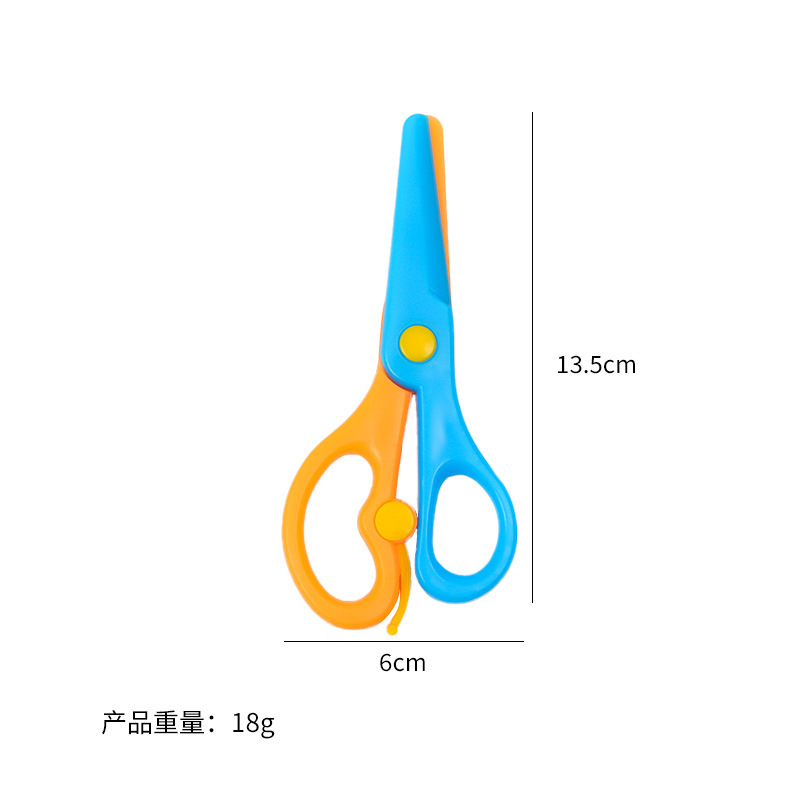 安全はさみ、プラスチックカラーハサミ、学生や子供用手作りDIYハサミ、子供用紙カットハサミ、幼児用プラスチックハサミ|undefined