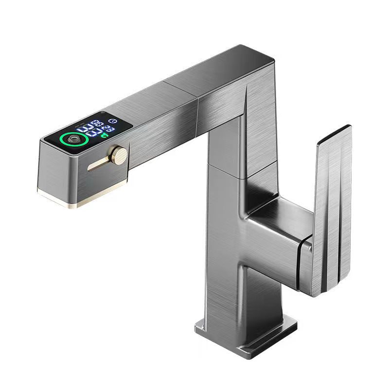 Pantalla digital de elevación gris de pistola con chorro de agua