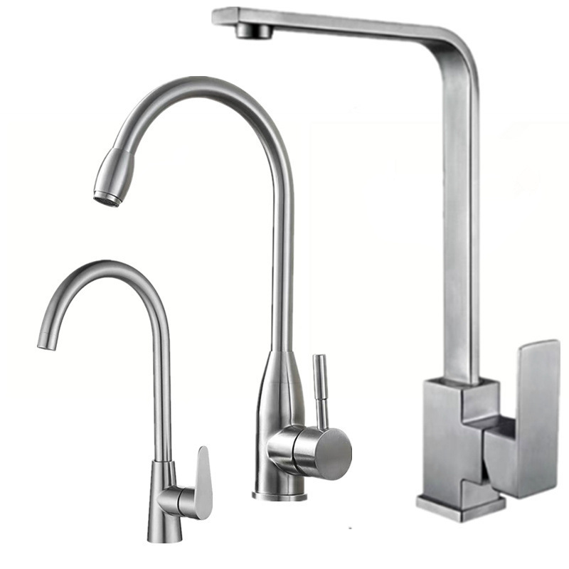 Wholesale Stainless Steel Hot and Cold Faucet High Throw Rotatable Water-Saving Sink Splash-Proof Sink Sink Kitchen Faucet Wholesale Stainless Steel Hot and Cold Faucet High Throw Rotatable Water-Saving Sink Splash-Proof Sink Sink Kitchen Faucet