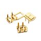 in stock wholesale Japanese word lock zinc alloy square buckle wine box packaging box gift box die-cast lock wooden box hardware buckle