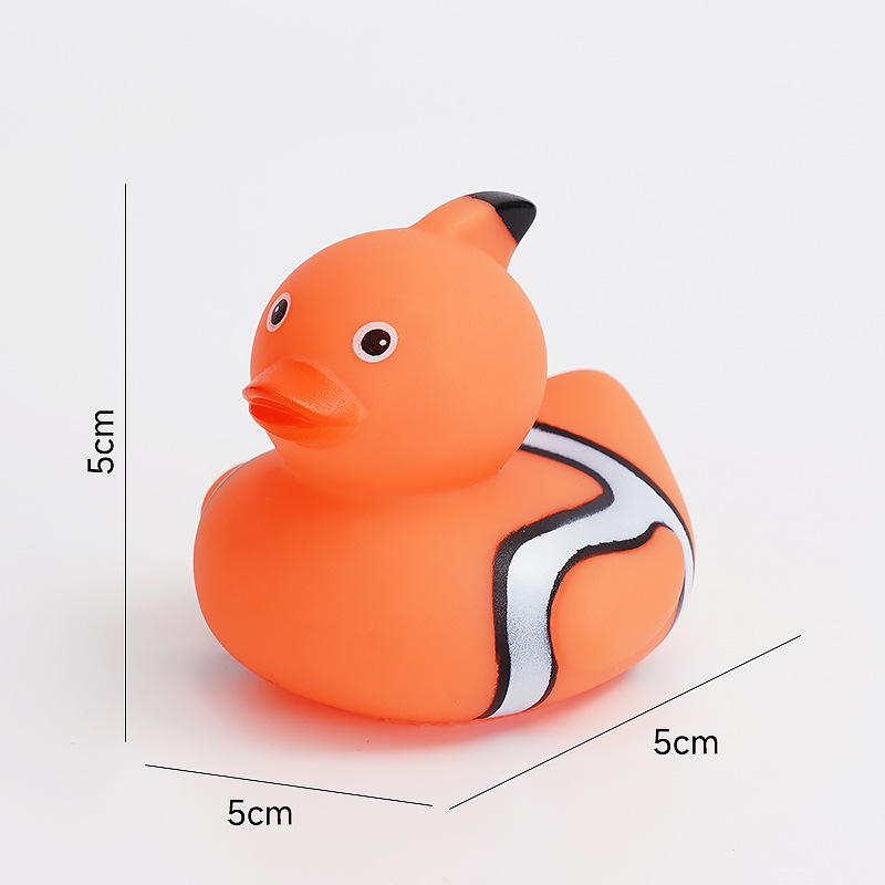Pequeños animales de pellizco pato juguetes de agua pato bebé juguetes de baño regalos para niños sonidos pato amarillo