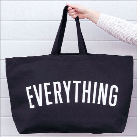 帆布包跨境现货亚马逊大容量手提袋Tote bag托特包Everything