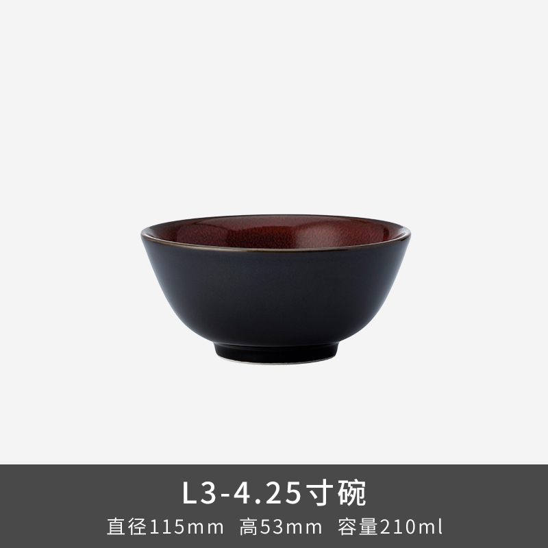 LZ Luxang cerámica horno de platos rojos coloridos horno de cubiertos de lujo ligero ensalada de frutas americana platos de platos para el hogar