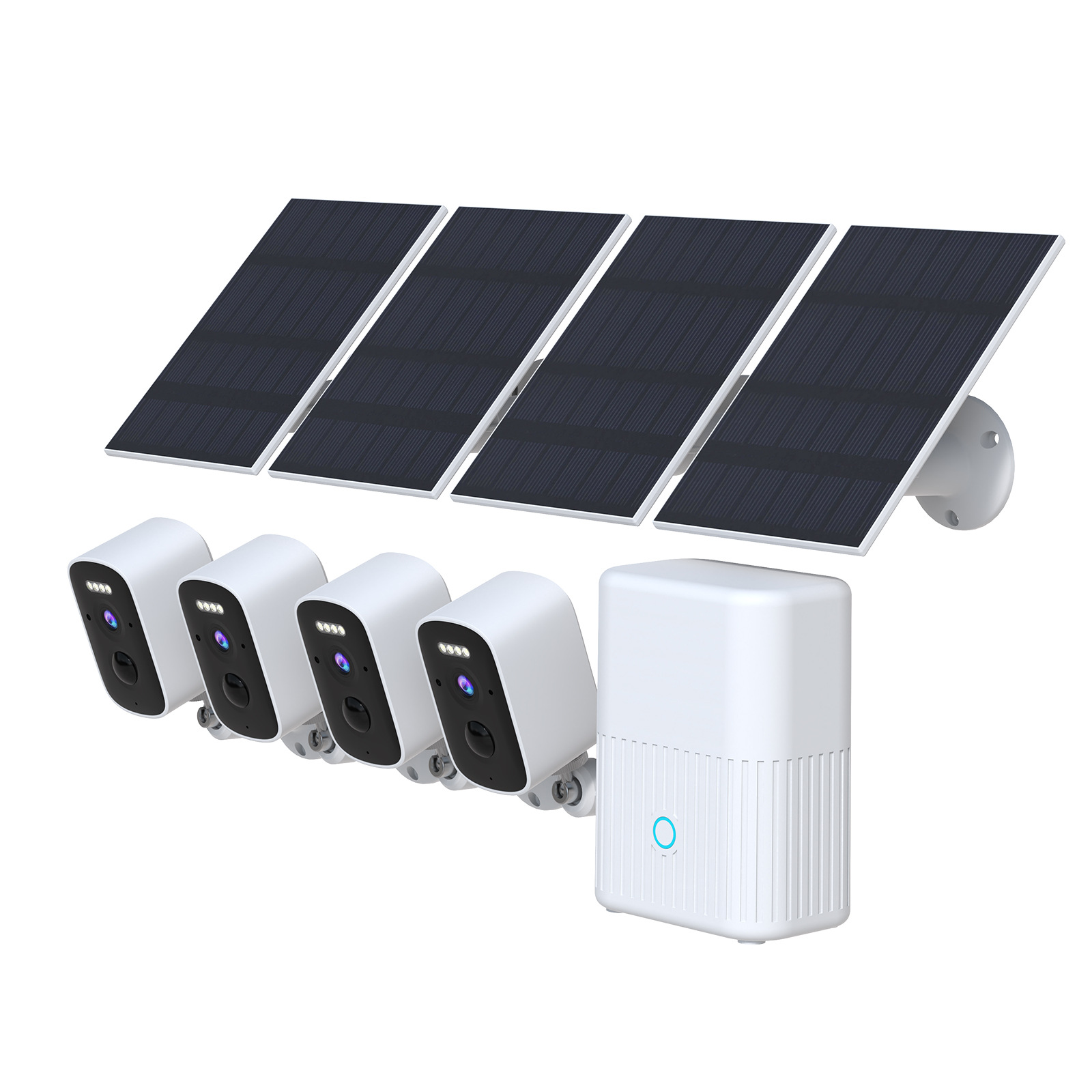 Fuente de fábrica de monitoreo solar conjunto de estación base de cámara HD inteligente integración multi-imagen comercio exterior transfronterizo nuevo