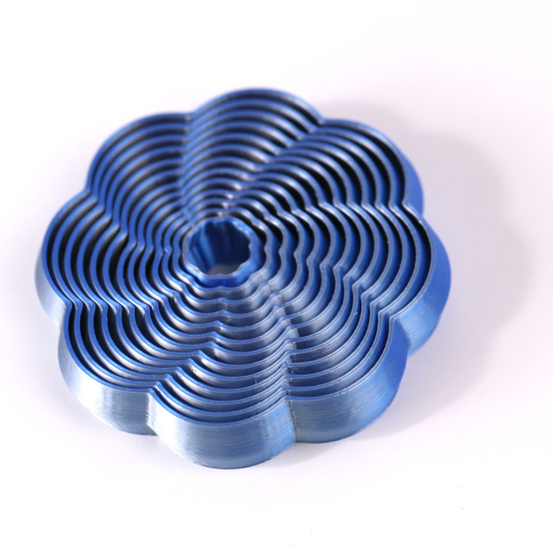 Transfronterizos en forma de flor torre de rábanos impresa en 3D juguetes apilados Puzzle Puzzle