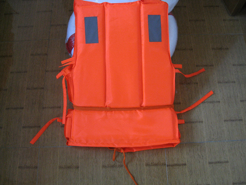 智贝主图_1厂家批发定制牛津布成人加厚救生衣船用防灾漂流游